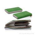 Leather Apple iPhone Case Shock Resistant Green Cellphone W